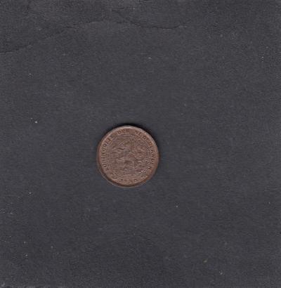 Beschrijving: 1/2 Cent WILHELMINA 